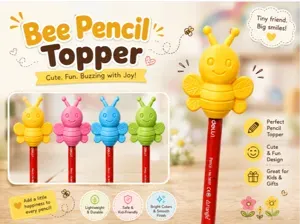 Cute Bee Pencil Topper