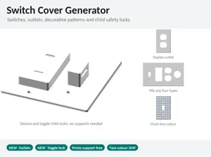 Switch Cover Generator - Patterns & Child Locks