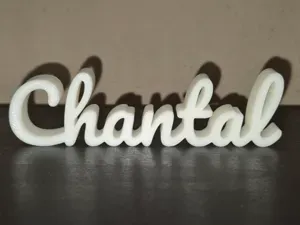 Chantal Name Sign Display Decor