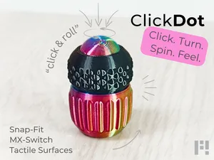 ClickDot — 4-in-1 EDC Fidget (no Supports/ no AMS)