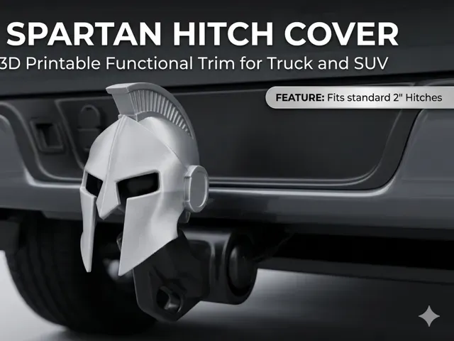 Spartan Helmet Trailer Hitch Cover