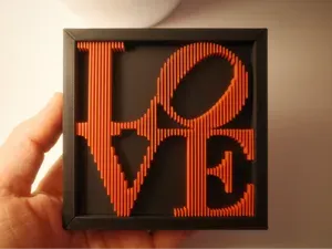 LOVE Layered Wall Art – Inspired by Robert Indiana