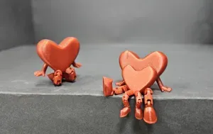Valentine's Day Two Hearts Articulated