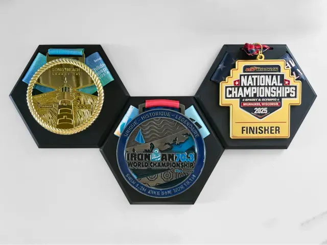Hexagonal Medal Display