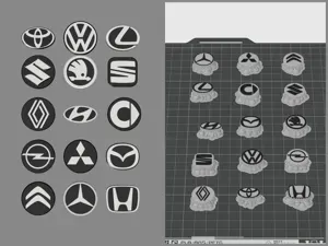 Car Logo Charm Collection for Clogs (Croc Jibbitz)