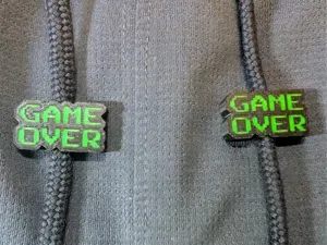 Game Over Drawstring Charm