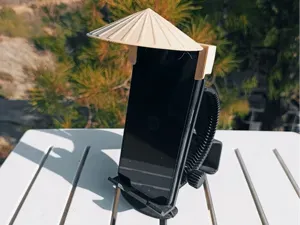 Asian Hat Cellphone shade