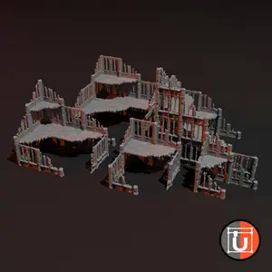 SciFi Gothic Terrain - Full Buildings
