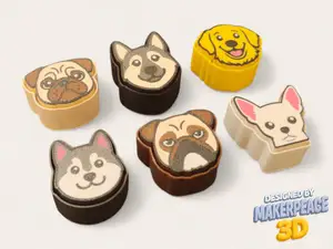 Dogs - Fidget Clicker Set (6 Breeds)