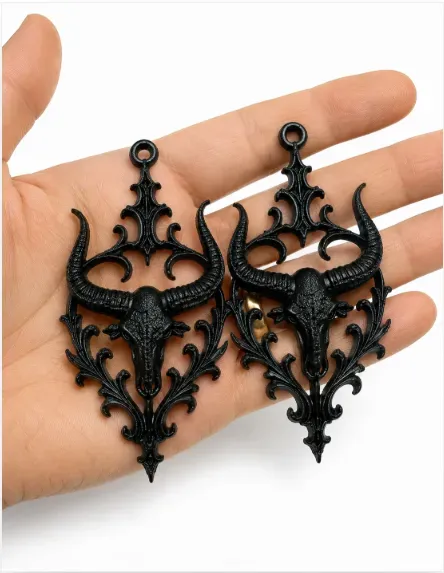 Gothic Taurus Zodiac Earrings | 3D Printable STL — Фото 4 из 4