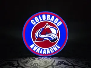 Colorado Avalanche LED Lightbox Sign with Stand