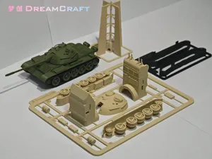 中国59式坦克 1:72拼装套卡