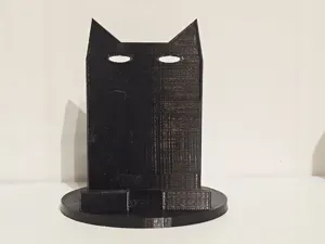 Black Cat Phone Stand, Halloween Desk Holder