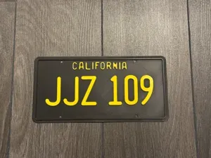 License Plate from the movie Bullet
