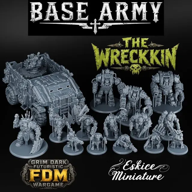 The Wreckkin Ork, BASE ARMY- 32mm grimdark wargame — Image 2 of 7