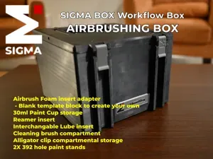 Modular Hobby Workflow Box - Airbrushing Setup