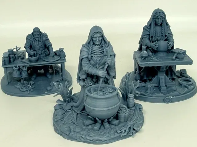 D&D Mystic NPCs Pack Vol.2 - 3 Premium Miniatures