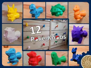 Low-Poly Pokemons - A Door Knob Collection