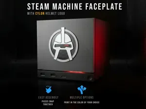Steam Machine Faceplate - "On your command"