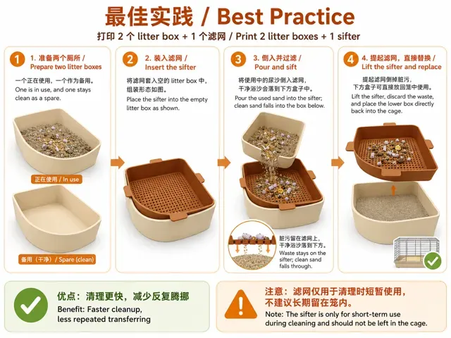 Hamster Litter Box with Quick Sand Sifter — Фото 5 из 5