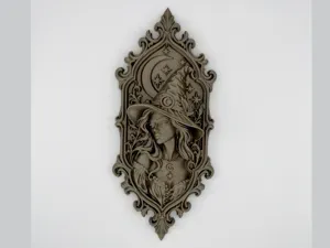 Celestial Witch Wall Plaque, version 1
