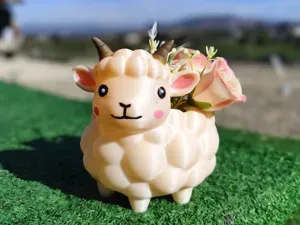 Cozy Goat Planter & Night Light Lamp