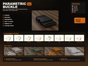 Parametric Side-Release Buckle — V3