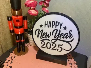 New Year 2025 Lamp Ball Lantern Ball Led Ring Lamp