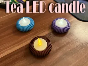 Romantic LED tea light candle holder, floating