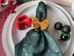 Serviettenringe mit Schleife – Festliche Tischdeko