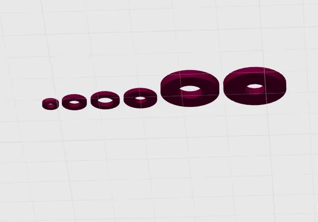 Washer (M2, 2.5, 3, 4, 5, 6) — Image 2 of 2