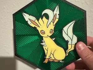 #470 Leafeon Hex Wall Art