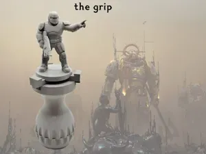 Painting handle for miniatures (the grip)