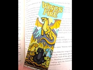 Wings of Fire inspired 50mm x 150mm Bookmark