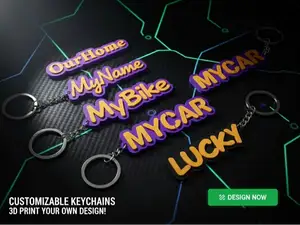 Easy Print Customizable Name Tag / Keychain