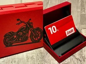 Motorcycle Gift Card Box (1–3 Card Holder Options)