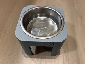 Custom Name Dog Bowl Stand — 200 mm Rimmed Bowls