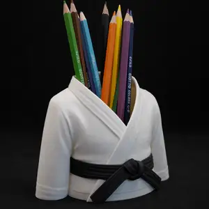 Karate Black Belt Pen Holder - Desk Organizer