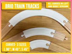 Brio / IKEA Train Track Curve Set