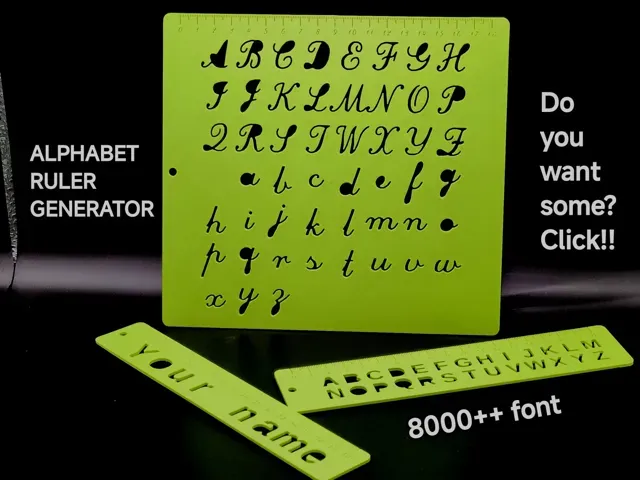 ALPHABET RULER GENERATOR