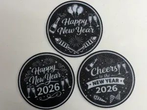 New Year 2026 Coasters (6 Designs) Beer & Drinks