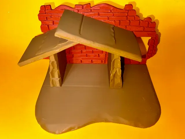 Christmas nativity scene 14 carved figures shelter — Фото 2 из 17