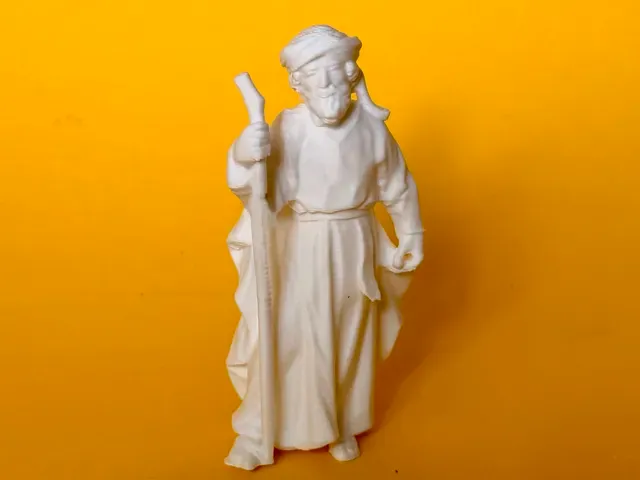 Christmas nativity scene 14 carved figures shelter — Фото 14 из 17