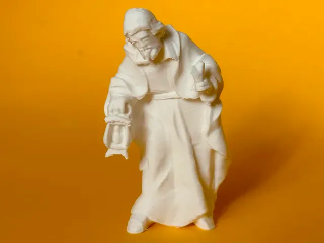 Christmas nativity scene 14 carved figures shelter — Фото 6 из 17