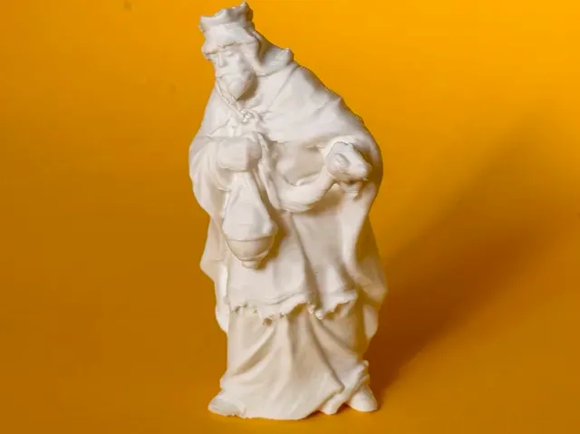 Christmas nativity scene 14 carved figures shelter — Фото 11 из 17