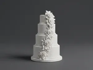 1:12 Scale Miniature Wedding Cake