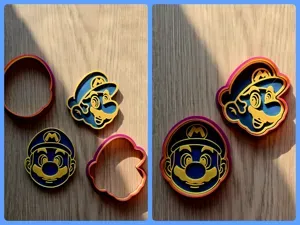 Mario Cutter Cookie Playdoh Stamp Clay Sand