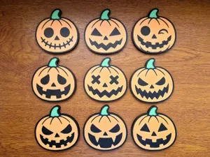 Jack-O'-Lantern Faces – 9 Halloween Pumpkins