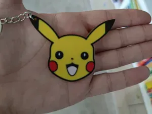 Pikachu 3D Face Keychains