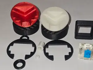 Micro Ball Poke Clicker Keychain